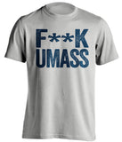fuck umass merrimack warriors grey tshirt censored