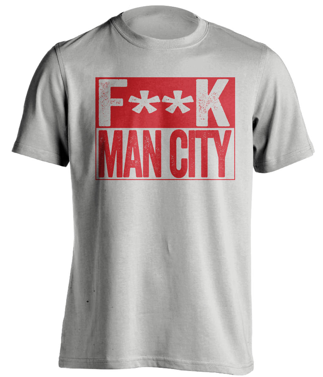 F**K MAN CITY Liverpool FC grey TShirt