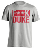 FUCK DUKE - Maryland Terrapins Fan T-Shirt - Box Design - Beef Shirts