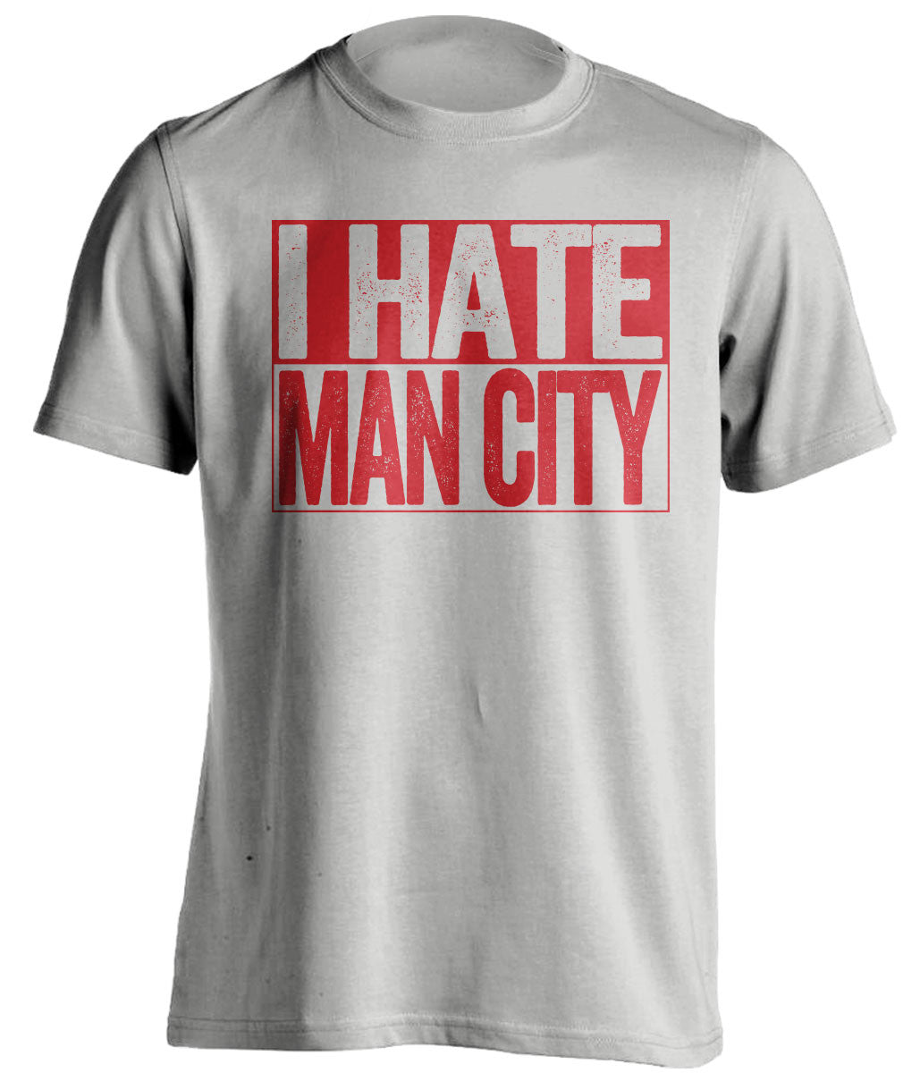 I Hate Man City Liverpool FC grey TShirt
