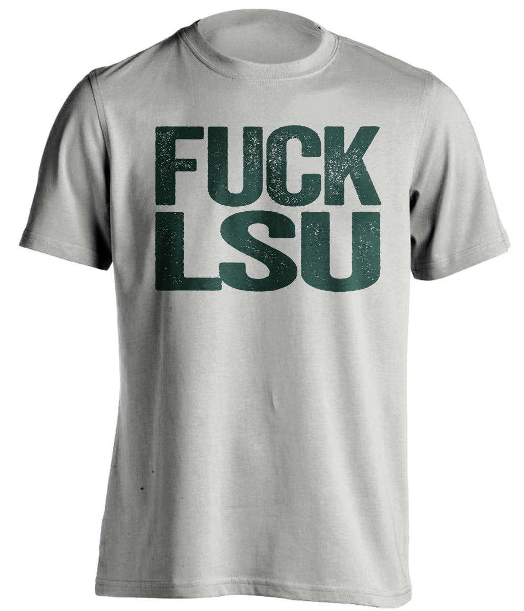 fuck lsu uncensored grey tshirt for tulane fans