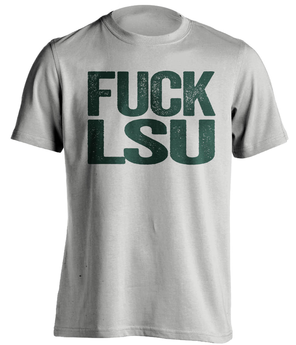 fuck lsu uncensored grey tshirt for tulane fans