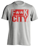 FUCK CITY - Manchester United FC Fan T-Shirt - Box Design - Beef Shirts