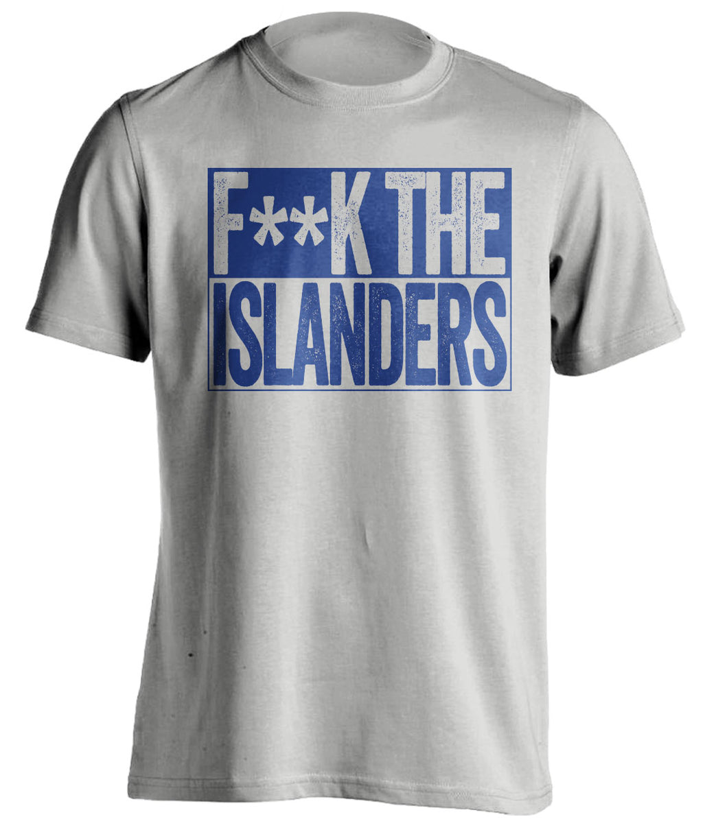 fuck the islanders new york rangers censored grey tshirt