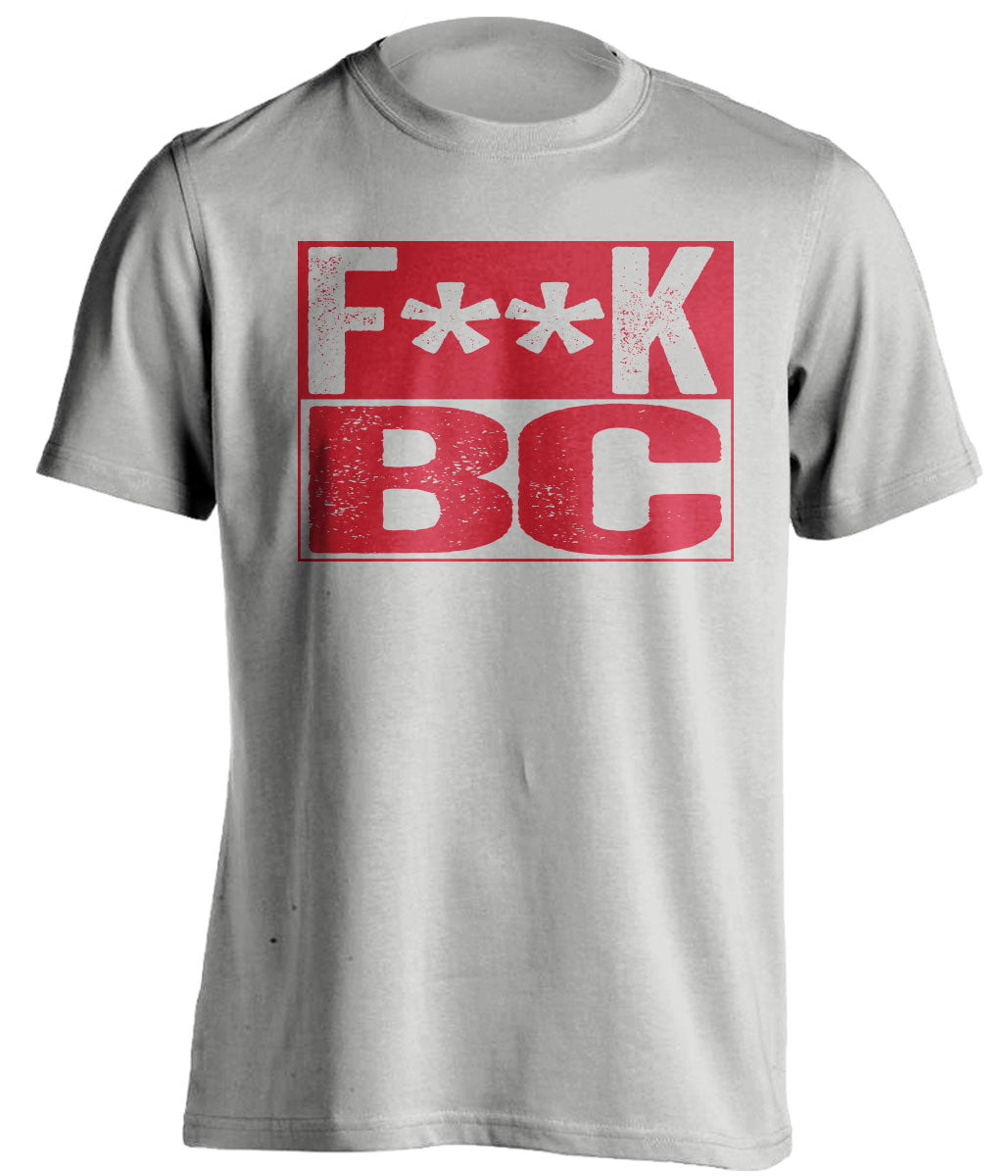 FUCK BC - Boston Terriers Fan T-Shirt - Box Design - Beef Shirts