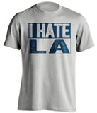 i hate la rams st louis rams fan grey shirt
