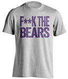 fuck the bears censored grey tshirt vikings fan