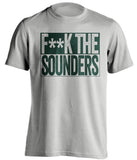 FUCK THE SOUNDERS - Portland Timbers Fan T-Shirt - Box Design - Beef Shirts