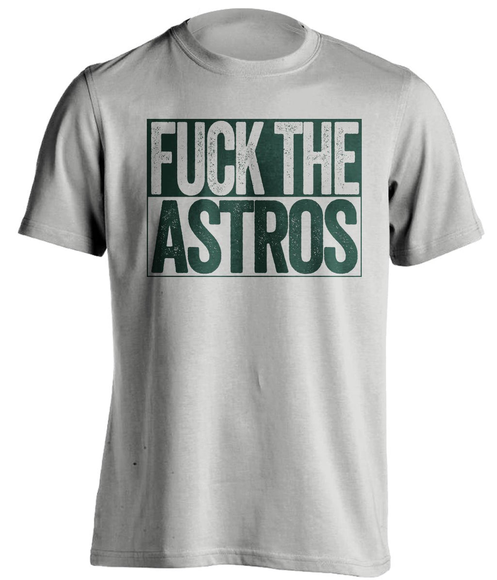 fuck the astros oakland a's grey shirt uncensored