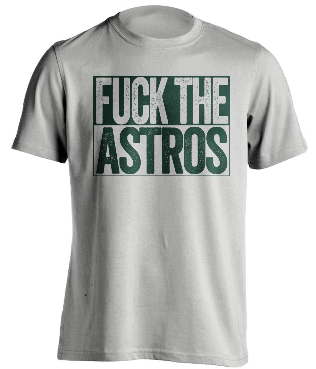 fuck the astros oakland a's grey shirt uncensored