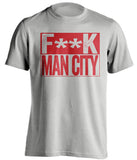 FUCK MAN CITY - Manchester United FC Fan T-Shirt - Box Design - Beef Shirts