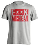 fuck michigan nebraska huskers shirt