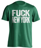 fuck new york philadelphia eagles fan green tshirt uncensored