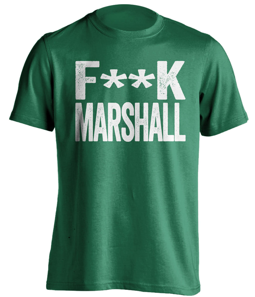 fuck marshall censored green tshirt for ohio ou fans