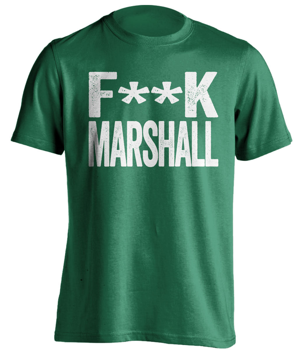 fuck marshall censored green tshirt for ohio ou fans