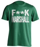 fuck marshall censored green tshirt for ohio ou fans