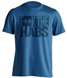 fuck the habs blue and navy tshirt censored