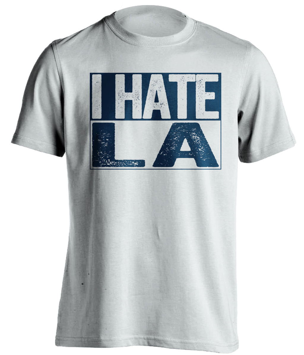 i hate la rams st louis rams fan white shirt