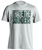 I Hate the Sounders - Portland Timbers Fan T-Shirt - Box Design - Beef Shirts