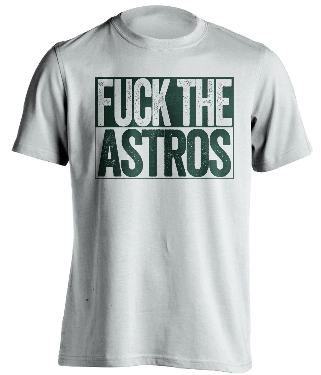 fuck the astros oakland a's white shirt uncensored