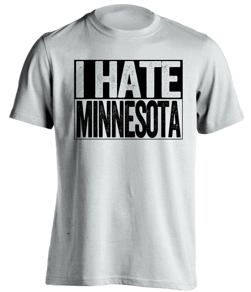 i hate minnesota iowa hawkeyes white shirt