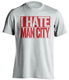 I Hate Man City - Manchester United FC Fan T-Shirt - Box Design - Beef Shirts