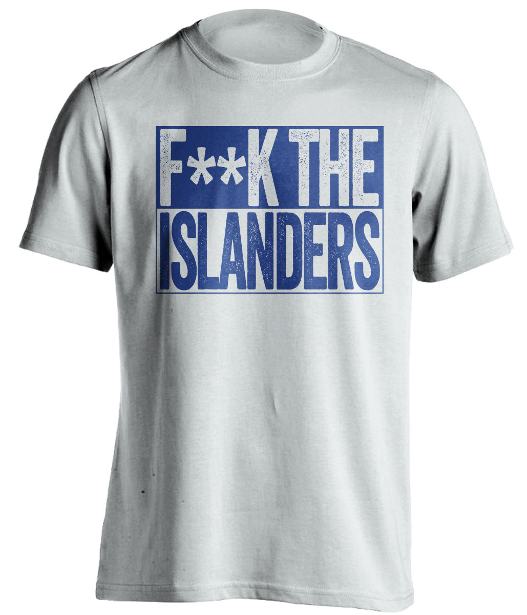 fuck the islanders new york rangers censored white tshirt