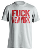fuck the new york red sox white tshirt uncensored