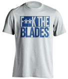 F**K THE BLADES Sheffield Wednesday FC white TShirt
