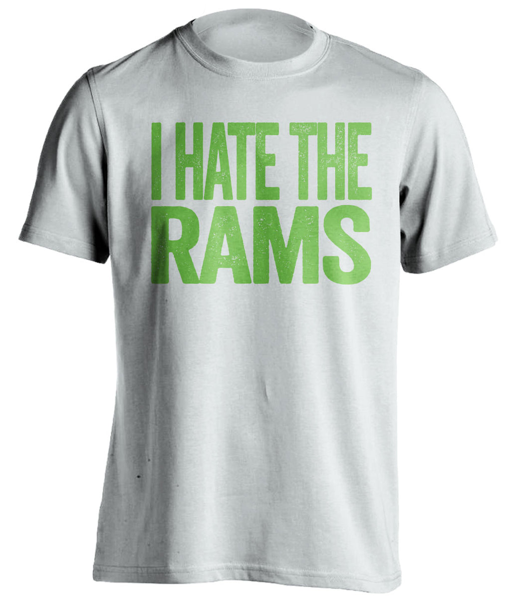 i hate the rams white tshirt seattle seahawks fans