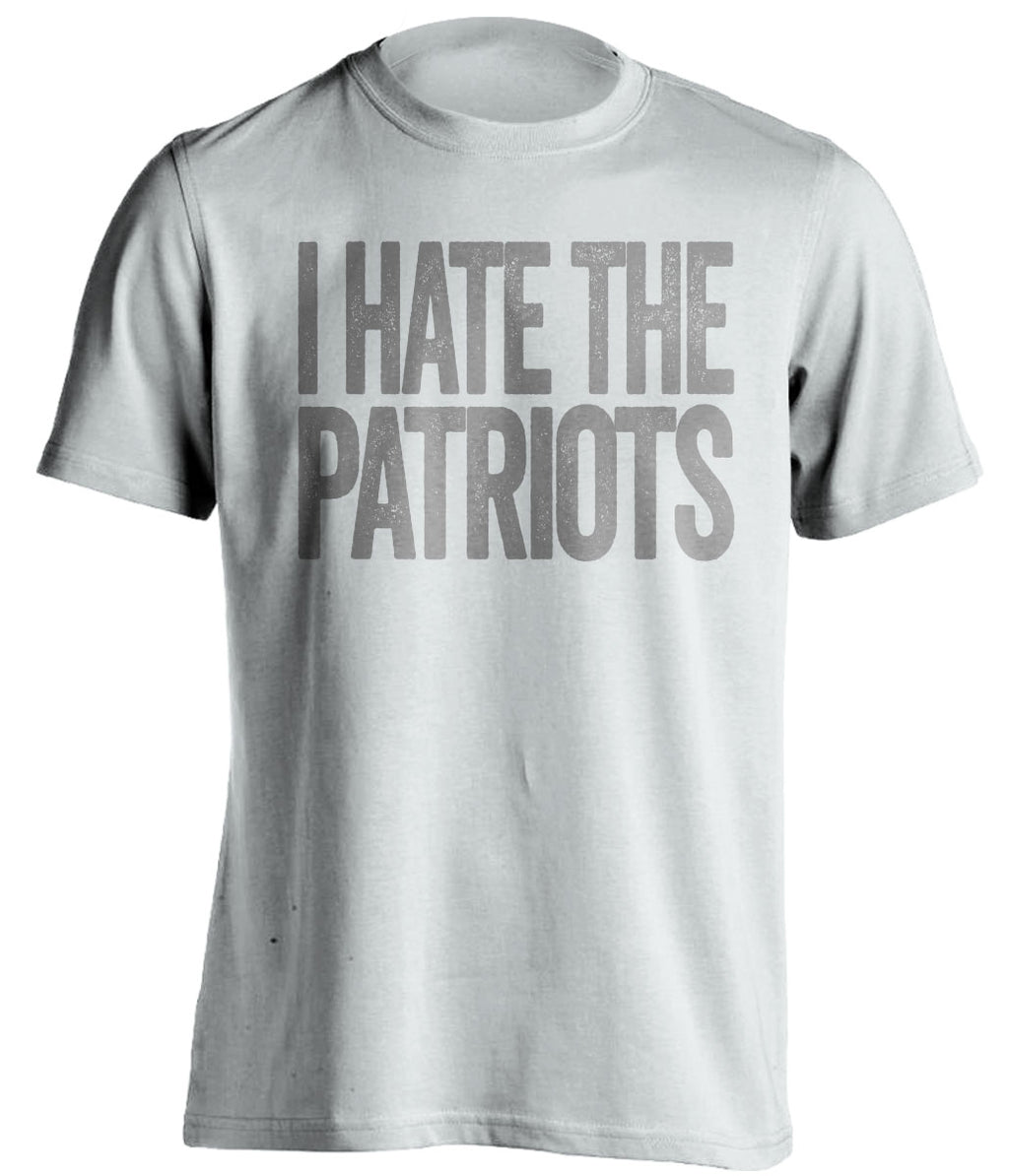 I Hate The Patriots - Haters Gonna Hate Navy and Grey Version - Text Design - Beef Shirts