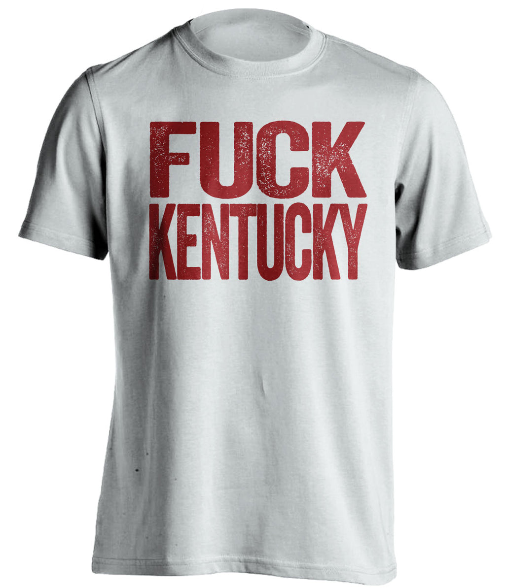 fuck kentucky indiana hoosiers white shirt uncensored