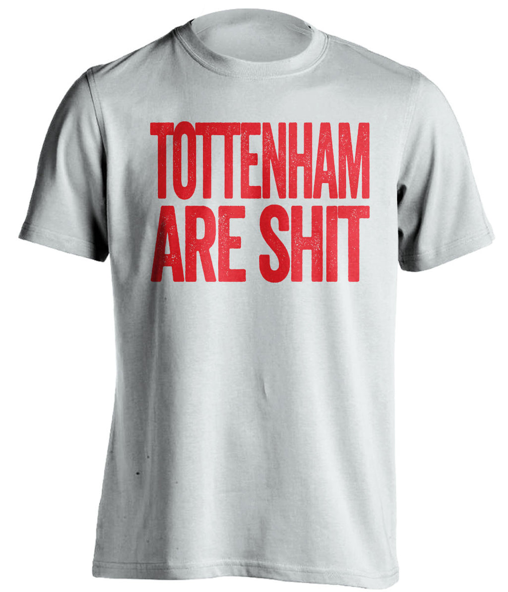 tottenham are shit white arsenal fc shirt