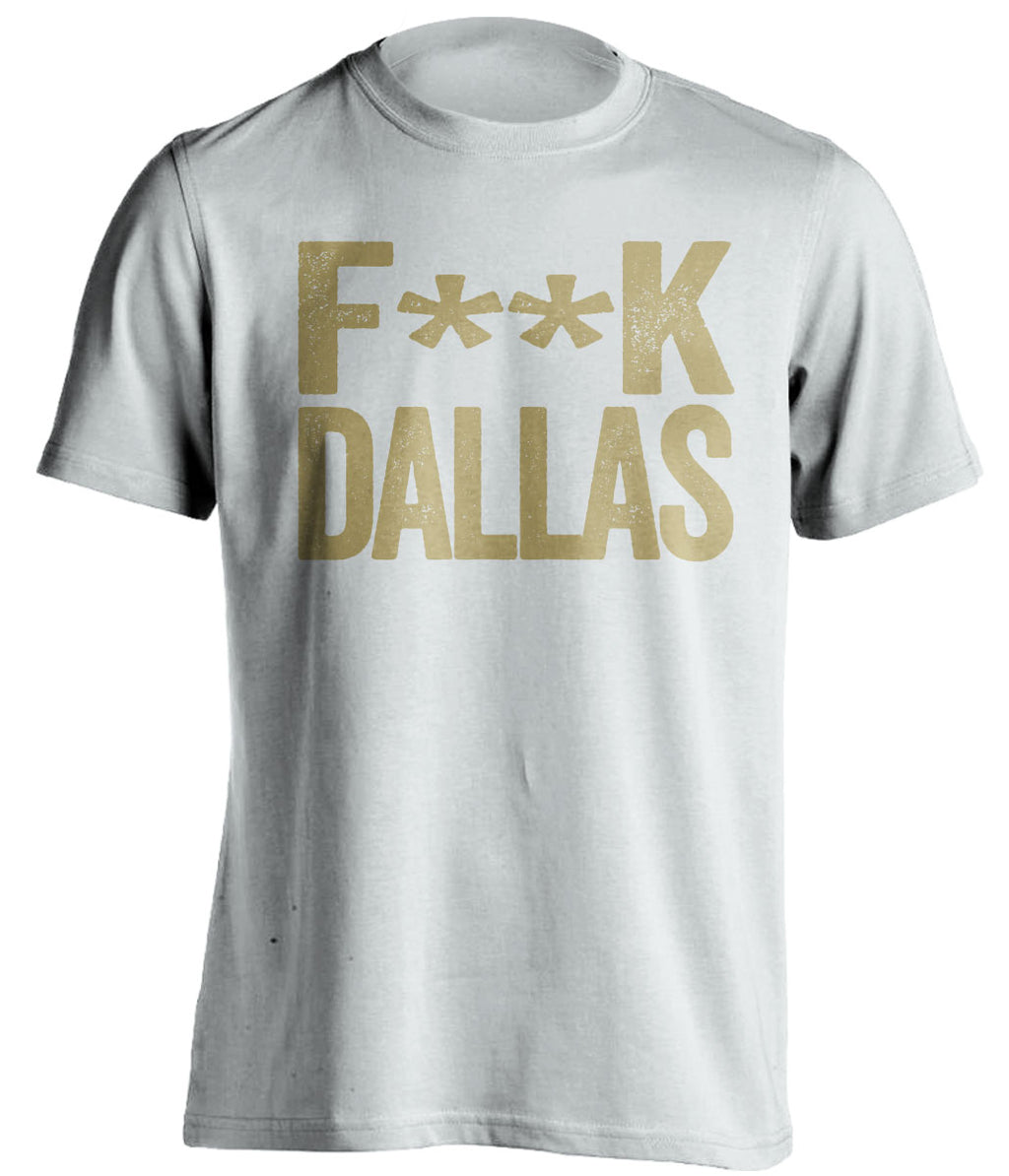 fuck dallas cowboys new orleans saints white tshirt censored