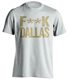 fuck dallas cowboys new orleans saints white tshirt censored