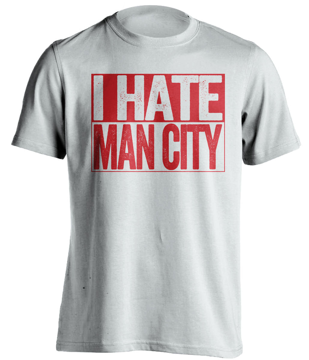 I Hate Man City Liverpool FC white TShirt