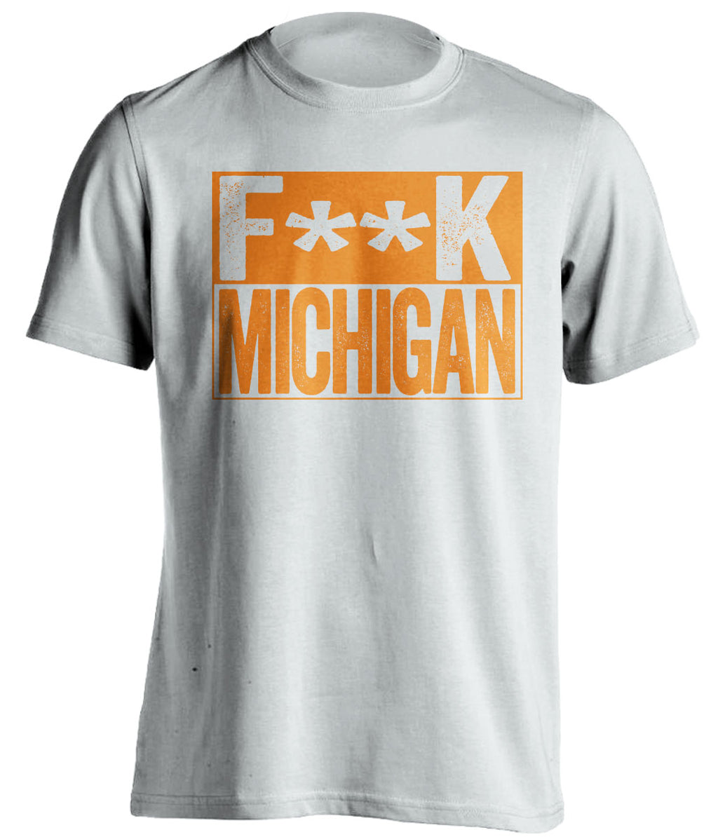fuck wolverines tennessee vols tshirt