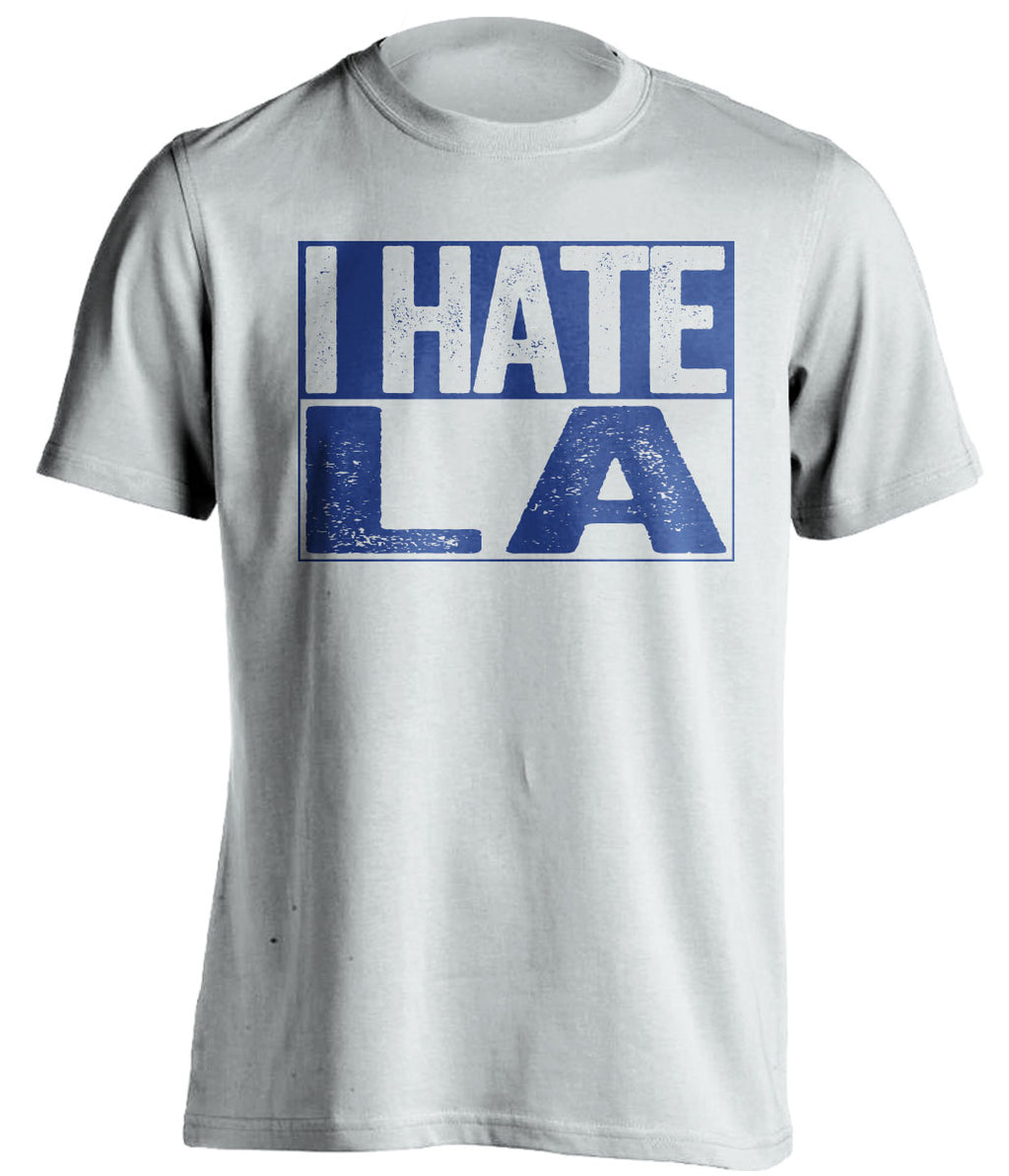 i hate la clippers angels texas rangers white shirt