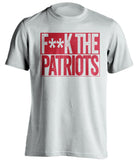 F**K THE PATRIOTS Atlanta Falcons white TShirt