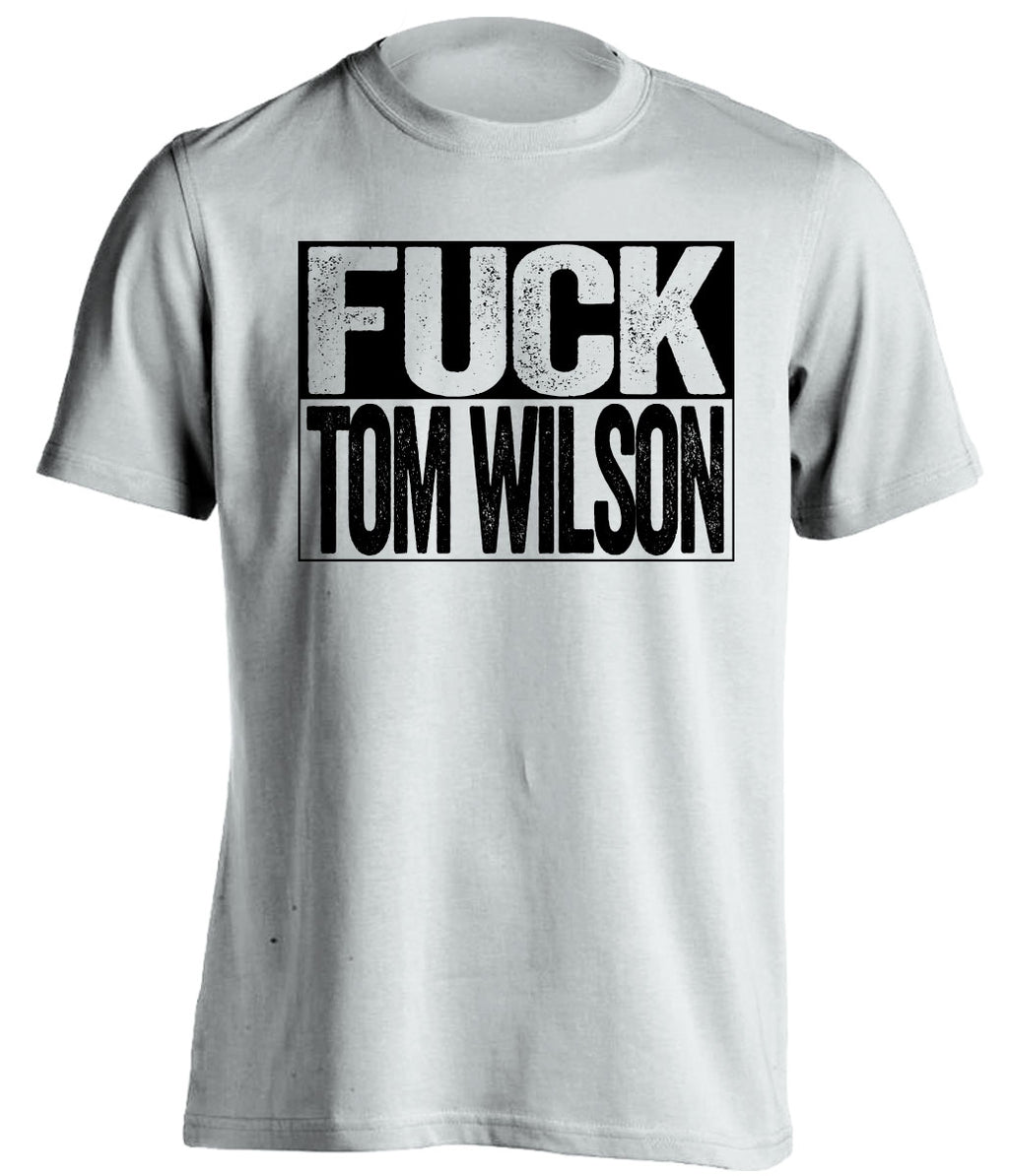 fuck tom wilson penguins fan uncensored white shirt