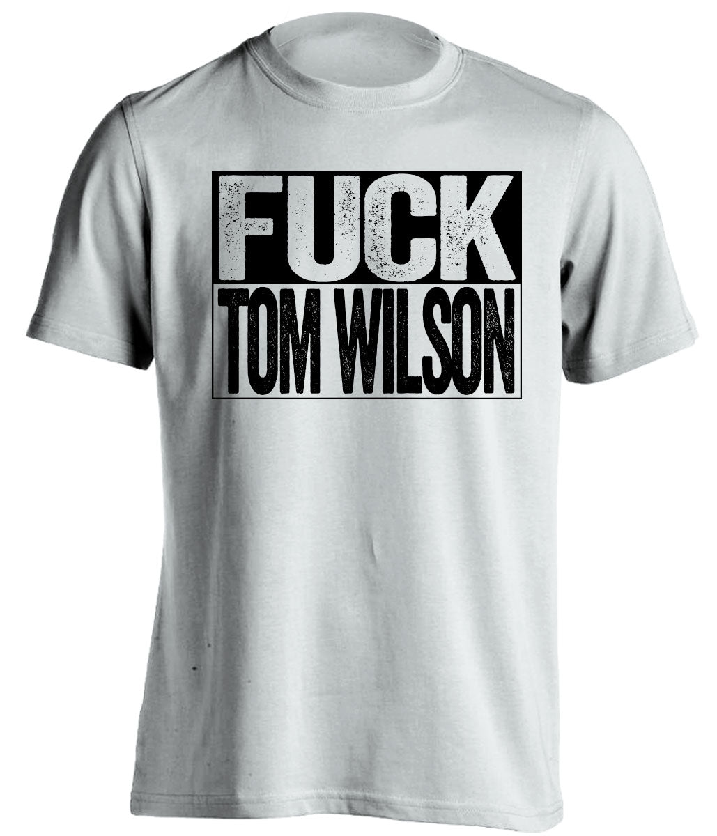 fuck tom wilson penguins fan uncensored white shirt