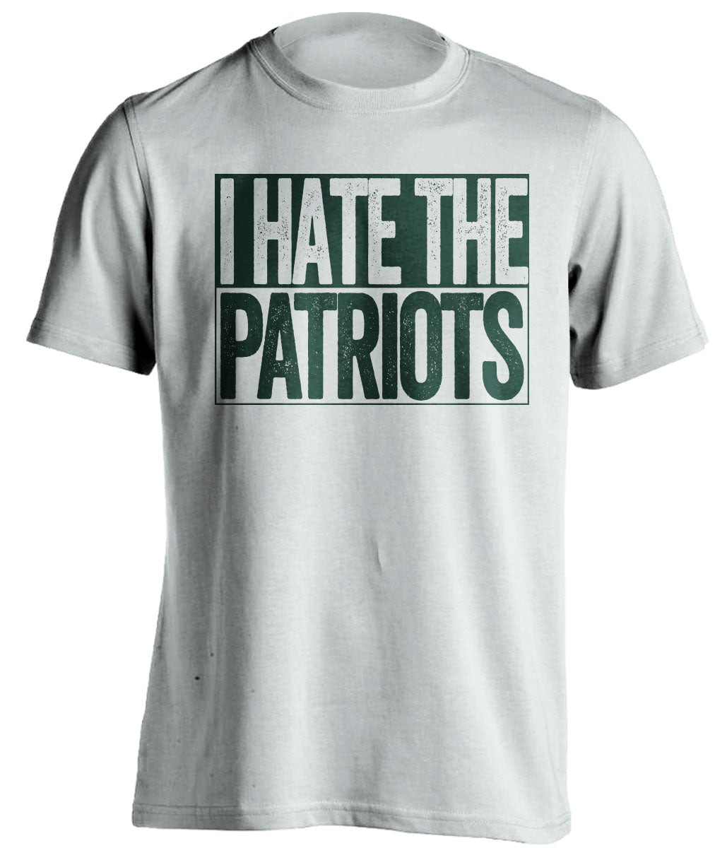 I Hate The Patriots - Haters Gonna Hate Green and Gold Version - Box Design - Beef Shirts