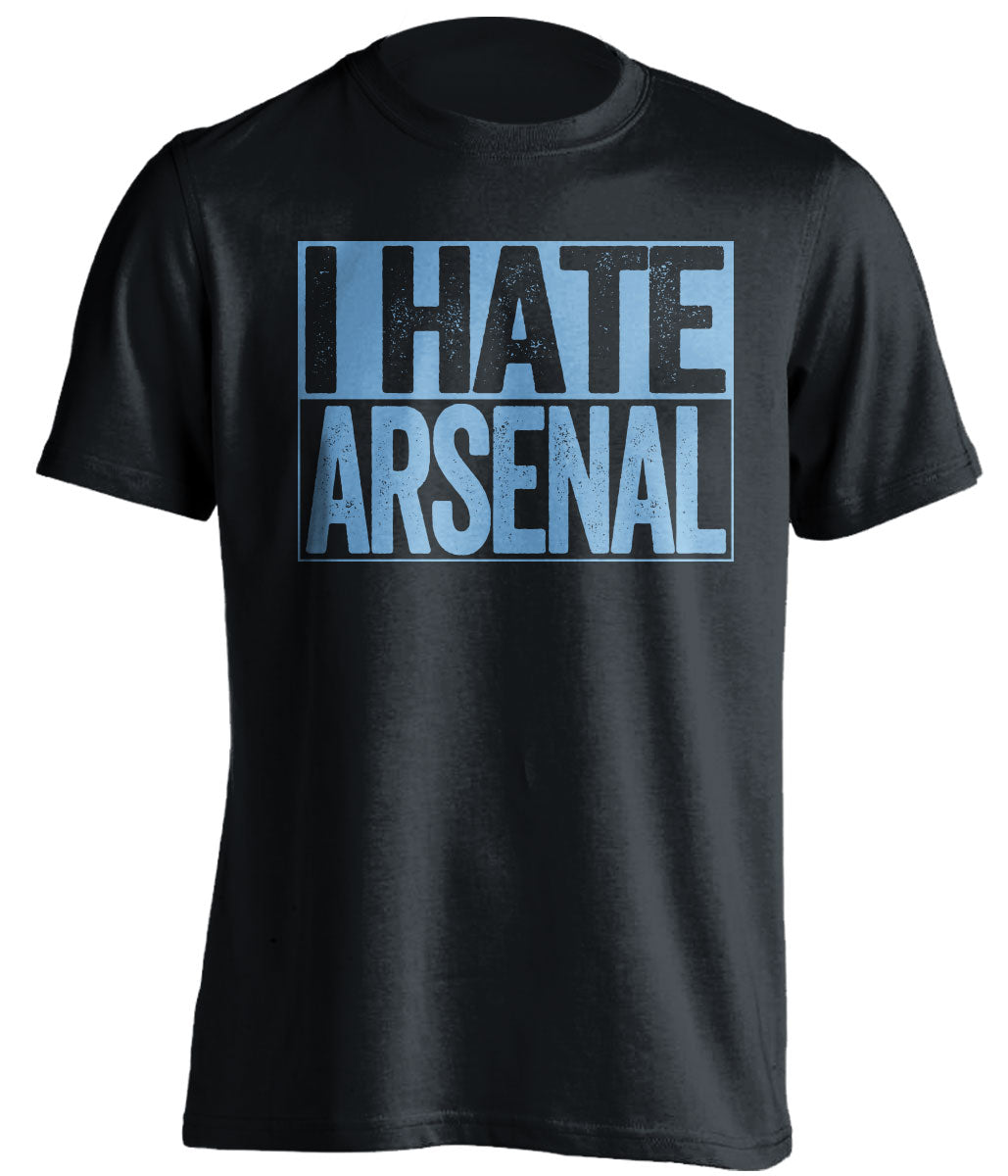 I Hate Arsenal - Manchester City FC Fan T-Shirt - Box Design - Beef Shirts