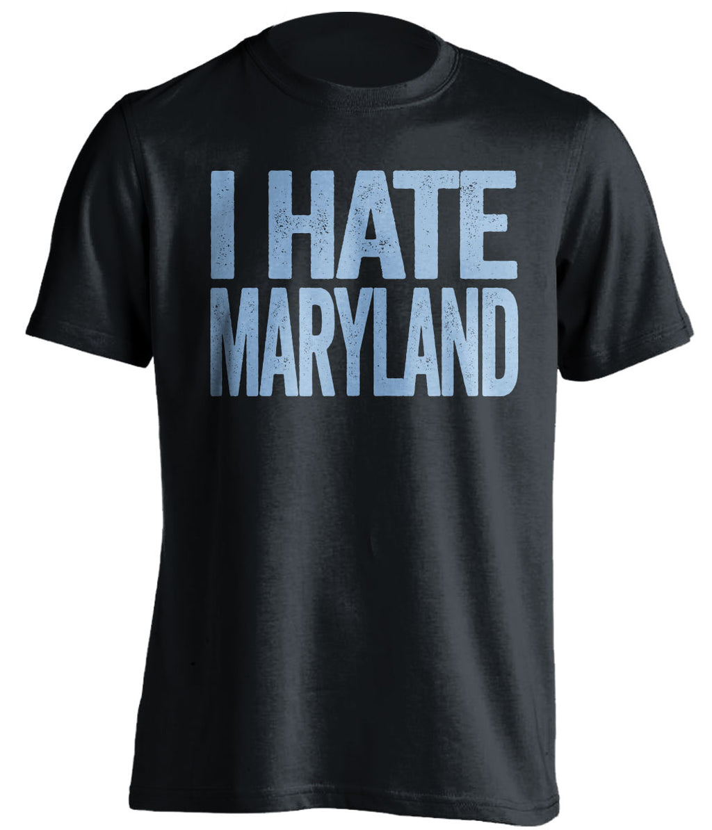 i hate maryland terps john hopkins jhu jays black shirt