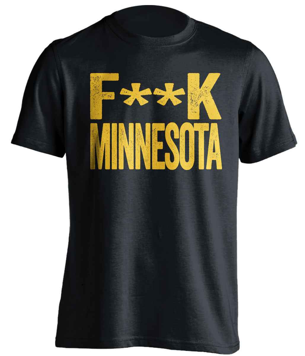 fuck minnesota iowa hawkeyes black tshirt censored