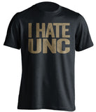 i hate unc wake forest fan black shirt