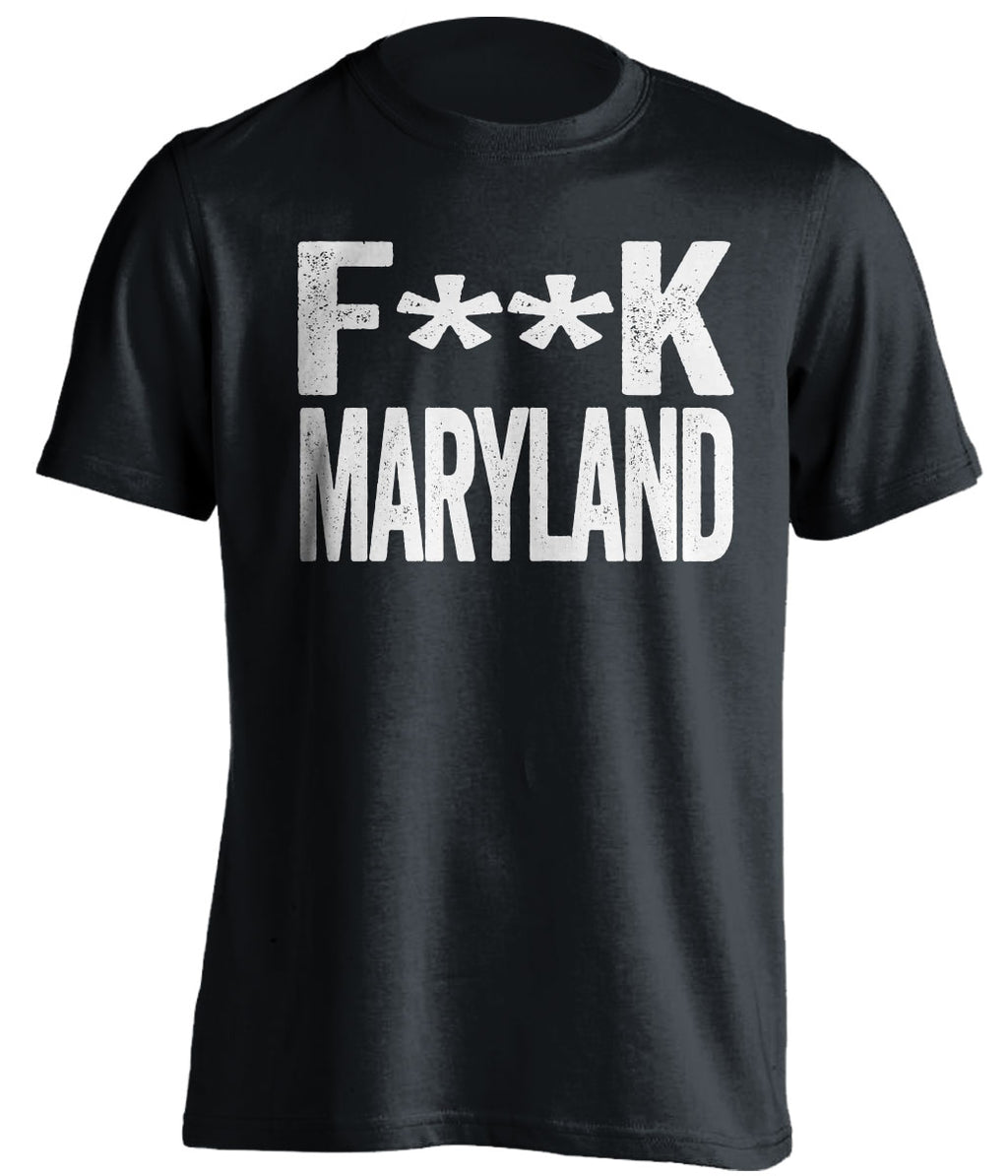 fuck maryland terps penn state psu lions black tshirt censored