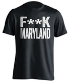 fuck maryland terps penn state psu lions black tshirt censored