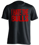 i hate the bulls black shirt detroit pistons fan