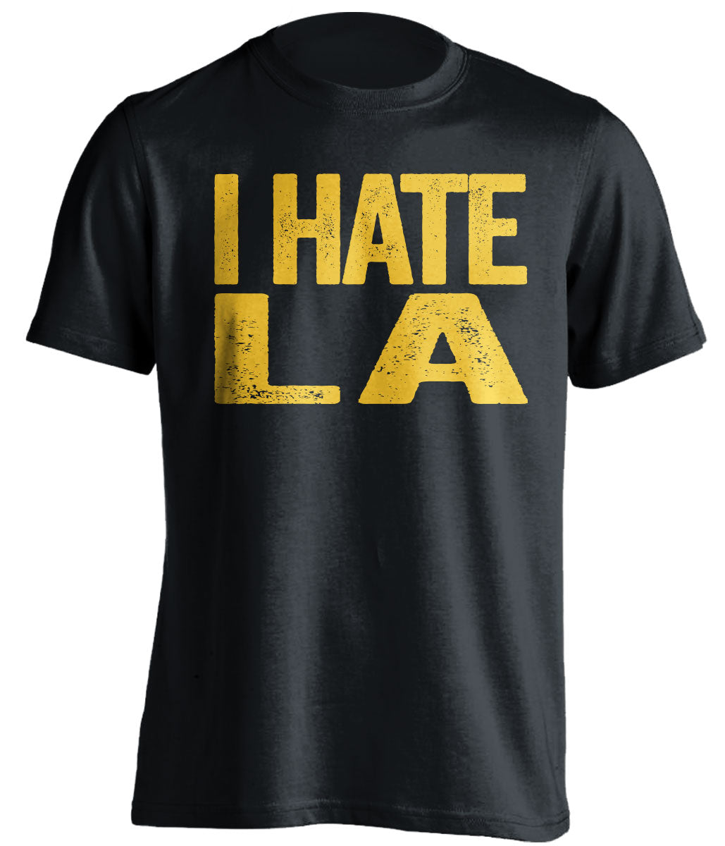 i hate la dodgers san diego black tshirt